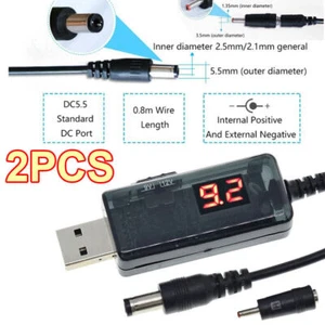 2PCS USB 5V to DC 9V 12V Step UP Converter Module Power Boost Adapter 5.5X2.1mm - Picture 1 of 11