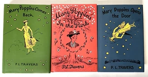 Mary Poppins Lot of 3 Books P.L Travers Hardcover Vintage 2000 - Foto 1 di 19