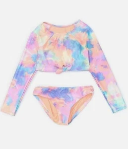 Raisins 16 Big Girls Kauai Set  2 Pc Rash Crop Top Bikini Swimsuit Im A Dreamer  - Picture 1 of 2