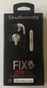 Skullcandy Fix Supreme Sound Chrome/White Earbuds S2FXDM-075 NEW - Picture 1 of 2