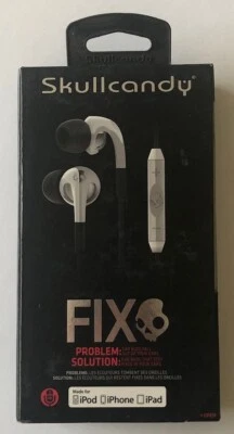 Skullcandy Fix Supreme Sound Chrome/White Earbuds S2FXDM-075 NEW - Image 1 of 2