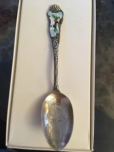 WOW Must See Vintage Antik Weihnachten Santa Sterlingsilber Souvenir Löffel. - Bild 1 von 12