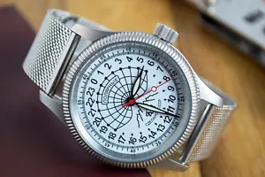Reloj Raketa Polar Hombre 24 Horas Reloj Vintage Hombre Regalo URSS Idea de Regalo Soviética - Imagen 1 de 11