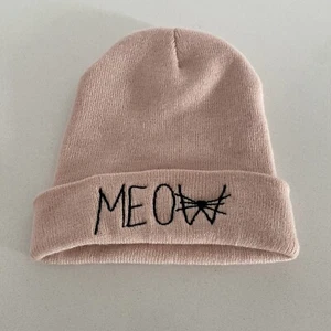 Charlotte Russe Girls OSFM Pink Beanie Hat Cap Cat Meow - Picture 1 of 6