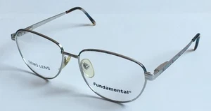 Fundamental 5 Eye wear Eyeglasses Frame 55/16/130 Aqua Silver Spring Arms Italy - Picture 1 of 6