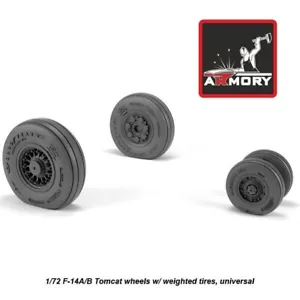 Armory Models AR AW72331 Scale 1/72 F-14A/B Tomcat early type wheels w/ weighted - Bild 1 von 24