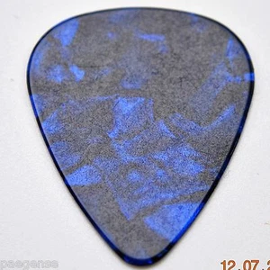 12 New Dark Blue Pearloid Celluloid Guitar Picks Medium No Logo - Picture 1 of 10