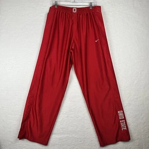 Vintage Ohio State Buckeyes Sweatpants Mens M Red Break Away Warm Ups Nike Y2K - Picture 1 of 17