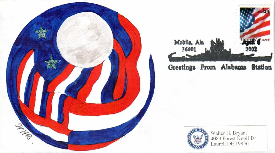 USS Alabama BB60 2002 Bryant Cover (9032002BB60001) - Image 1 of 1