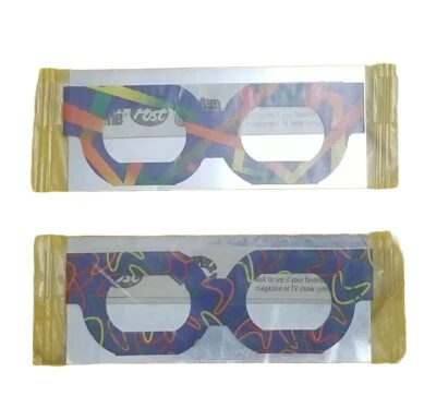 Post 1997 Nickelodeon 3-D NoggleGoggles Glasses Set of 2 Vintage RARE - Image 1 of 4