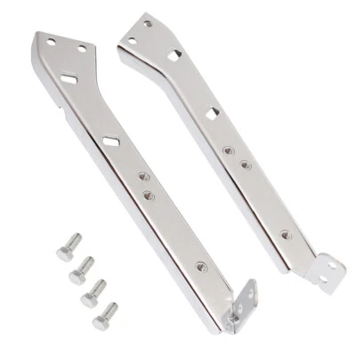 Chrome Saddlebag Rail Support Brackets Fit For Harley Electra Glide 1985-2008 - Image 1 of 4