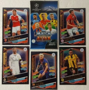 UEFA Champions League Match Attax 2016/17 LIMITED EDITION Card Lot of 5 - Picture 1 of 6