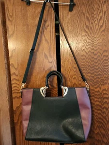 Dasein Women Faux Leather Handbag Large Tote Purse Satchels Shoulder Bags 2 Tone - Picture 1 of 11