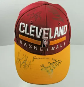 Cappello berretto vintage NBA Cleveland Cavaliers giocatori di basket autografato firmato - Foto 1 di 12
