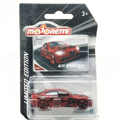 Majorette Alfa Romeo Giulia Camouflage Dark Red 1:60 3" Package with Card - Image 1 of 4