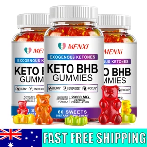 3 Pack Keto Diet Gummies Advanced Ketone 25000mg Weight Loss Burn Fat Supplement - Picture 1 of 10