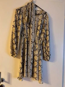 Dünnes Lang Arm   Schlangenmuster  Wickelkleid - Bild 1 von 2