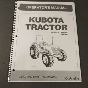 Kubota M8540 M9540 Operator Manual ORIGINAL OEM - Picture 1 of 4