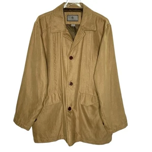 Rainforest M Mens Brown Rain Jacket Outdoor Microsuede  - Picture 1 of 8
