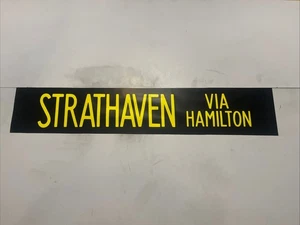 STRATHHAVEN - Hamilton Depot 289 Scottish Bus Destination Blind 36” - Picture 1 of 11