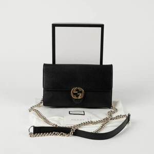 Gucci Interlocking Mini Chain Wallet Crossbody 510314 141672414 - Picture 1 of 11