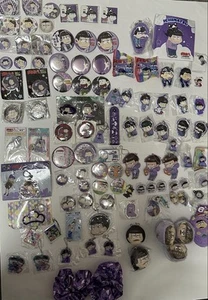 Osomatsu-san Goods lot Tin badge Keychain Ichimatsu - Picture 1 of 1