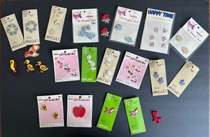 Variety Lot of 45 Vintage Sew On Appliqués Flowers Birds Bees Ducks Dog Horse - Picture 1 of 21