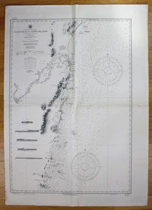 1943 Australia - Costa Este - Evans Head to Coffs Islands Harbour Australia mapa - Imagen 1 de 1