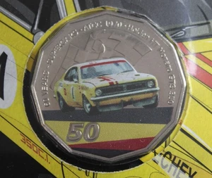 * 2021 SUPERCARS GTS MONARO COLOURED 50 CENT POSTAL NUMISMATIC COVER PNC #APL36 - Picture 1 of 13