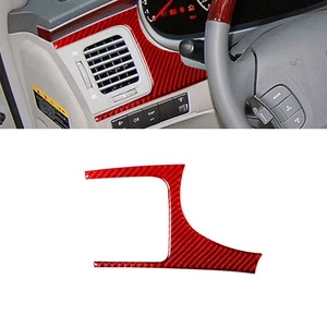 For Hyundai Azera 06-11 Red Carbon Fiber Driver Side Air Vent Outlet Panel Cover - Picture 1 of 10
