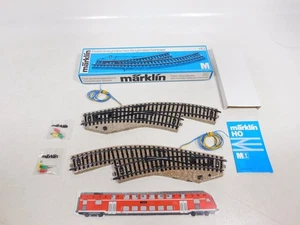 Märklin H0 AC 5140 E-Curve Switch Pair M-Track Very Good/Mint+Box #EF491-1 - Picture 1 of 5
