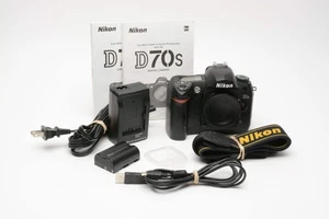 Nikon D70s DSLR body w/batt., charger, strap, USB, 5678 Acts! Nice! - Picture 1 of 12