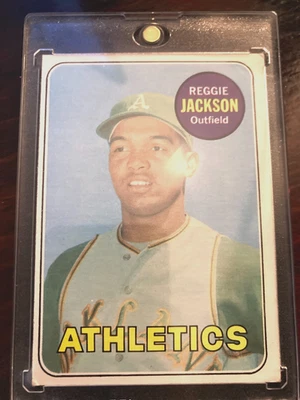 Tarjeta de béisbol 1969 Reggie Jackson Topps #260 Oakland Athletics novato H de la fama Foto 1 de 4