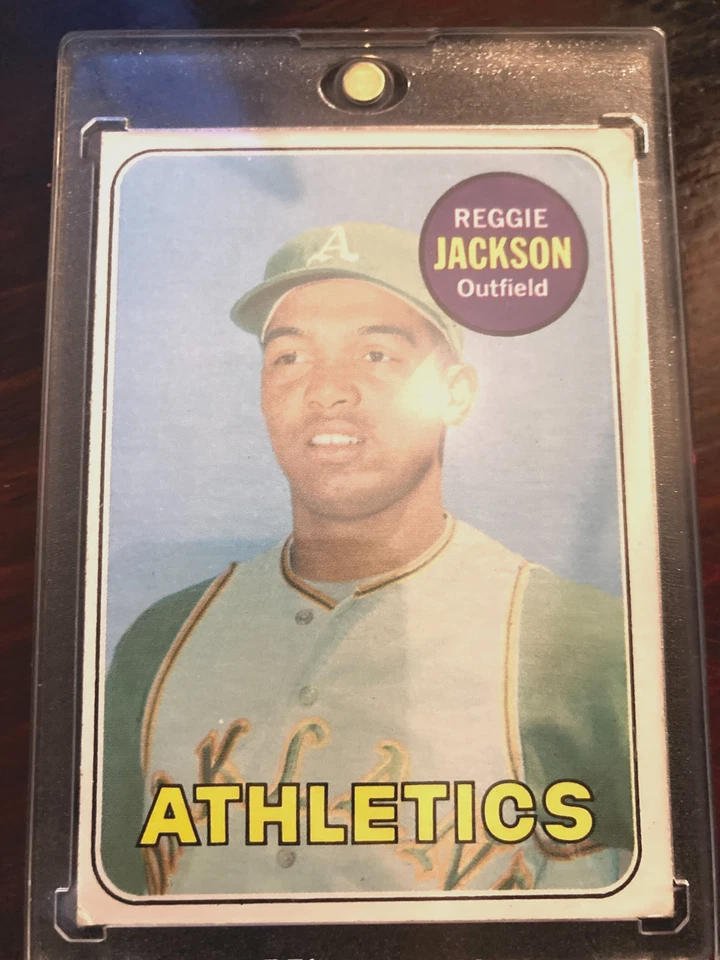Tarjeta de béisbol 1969 Reggie Jackson Topps #260 Oakland Athletics novato H de la fama Foto 1 de 4