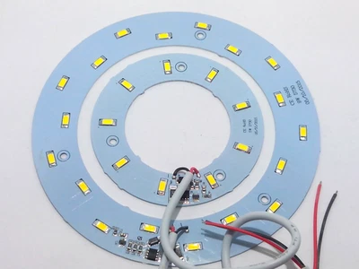 140W Circolina Camper T9 Plate Led Bianco Naturale 9W+5W  DC 12V SMD 5730 - Immagine 1 di 2