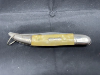 Cuchillo de pez amarillo vintage Imperial Ireland con escalador Foto 1 de 4