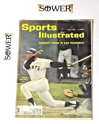 Sports Illustrated - Giants Willie Mays  - June 4, 1962 - Vol. 16 No. 22 - Image 1 of 4