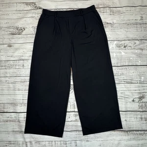 Halara Halotek Air Pants Pull On Womens Size 1X Black Stretch Wide Leg Comfort - Picture 1 of 9