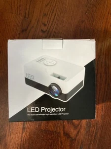 LED Projector TFT LCD Mini Yellow with Remote Used Once - Picture 1 of 4