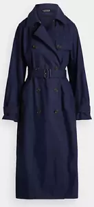 Gabardina Ralph Lauren Faustino Mujer Damas Reino Unido 12 Azul NUEVO - Imagen 1 de 3