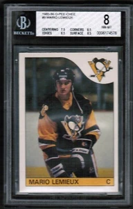 1985 86 OPC O-Pee-Chee #9 Mario Lemieux Rookie Rc BGS 8 Nm-Mt HOF Read - Picture 1 of 9