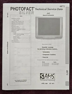 Sams Photofact 4871 Service Manual for JVC AV-32D304/AYA, AV-32D104/AMA - Picture 1 of 1