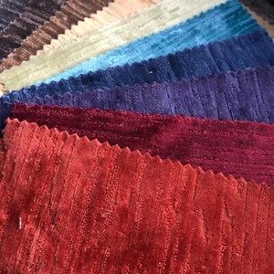 Fire Treated Soft Textured Velvet Feel Upholstery Fabric for Curtains Per Metre - Picture 1 of 58