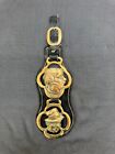VINTAGE DICKENS CHARACTERS TOM PINCH ARTFUL DODGER HORSE BRASS LEATHER & STRAP