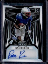 2023 Leaf Metal Rashee Rice Black Prismatic RC Rookie Auto Autograph #5/5