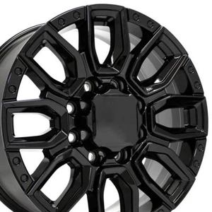 Black 20 inch 23377424 Wheel Fits Chevy & GMC HD 8x180 - Picture 1 of 5