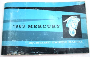 Mercury Monterey 1963 techo rígido manual del propietario 81 páginas guía del usuario fabricante de equipos originales papel nuevo en Nueva York ht - Imagen 1 de 6