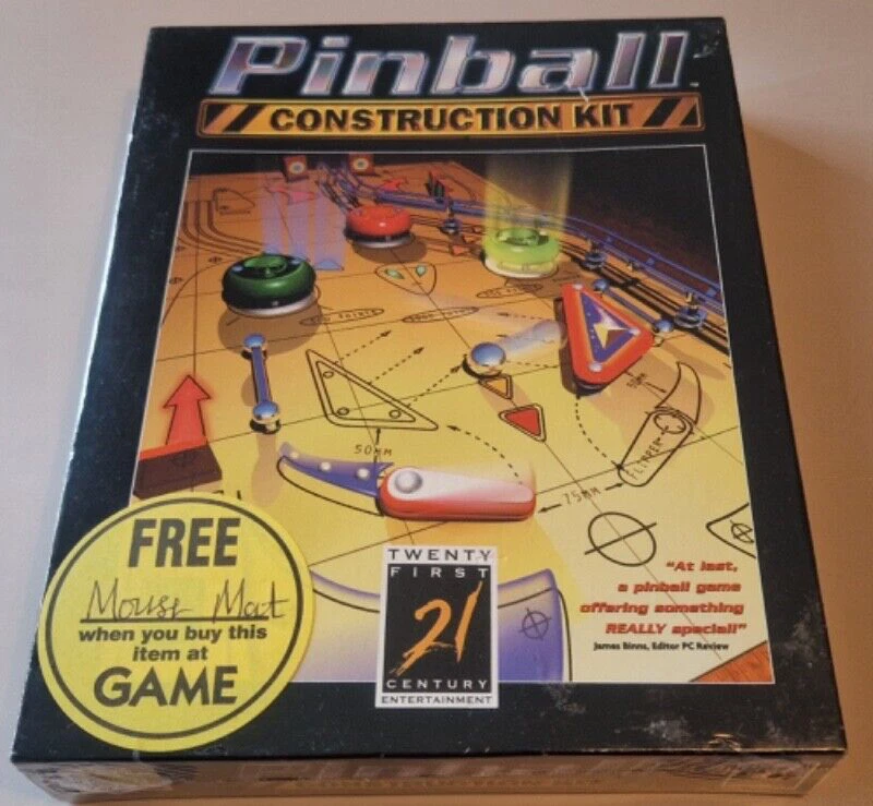 Pinball Construction Kit PC CD-ROM 21st Century Entertainment - BIG BOX SEALED! - Image 1 of 1