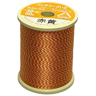 Kanagawa Patchwork 040 Silk Thread, 23 dtex 9x2, 50m, 8 Variegated Patterns - Image 1 of 4