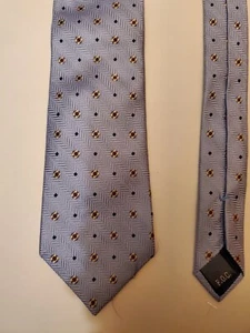 Corbata de seda azul claro cosida a mano Blue Forsyth - Imagen 1 de 3